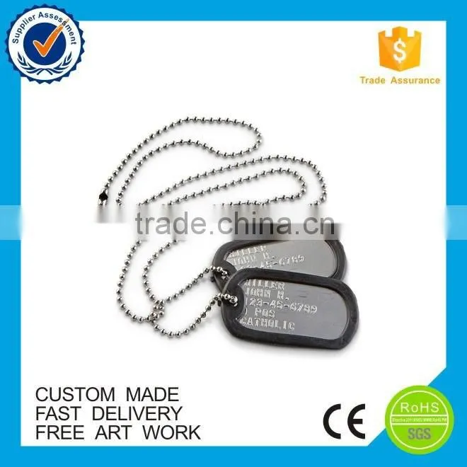 High quality custom human blank dog tags