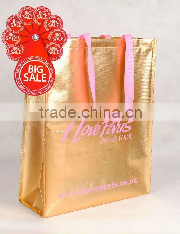 Durable plastic non-woven bag in big size with zipper