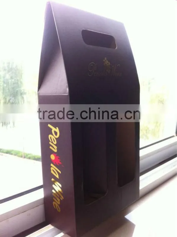 grape wine packaging box with windows