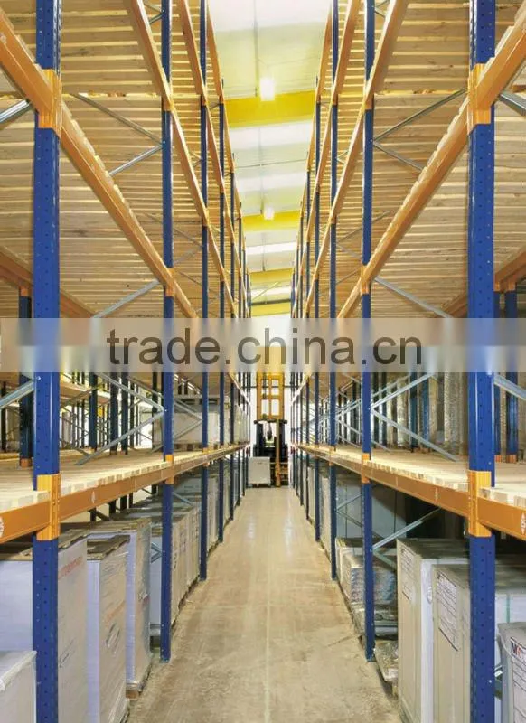 Heavy duty warehouse VNA very narrow aisle rack