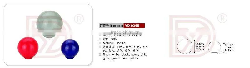 High quality Round plastic knob from China knob factory