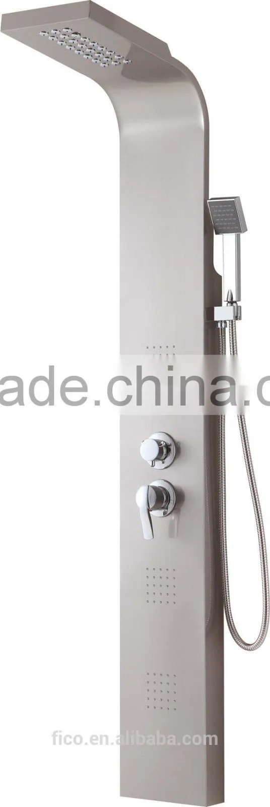 Fico 2015 FS-2207(Satin chrome), Stainless steel shower panel