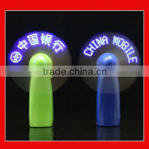 led message fan programmable led message handheld fan
