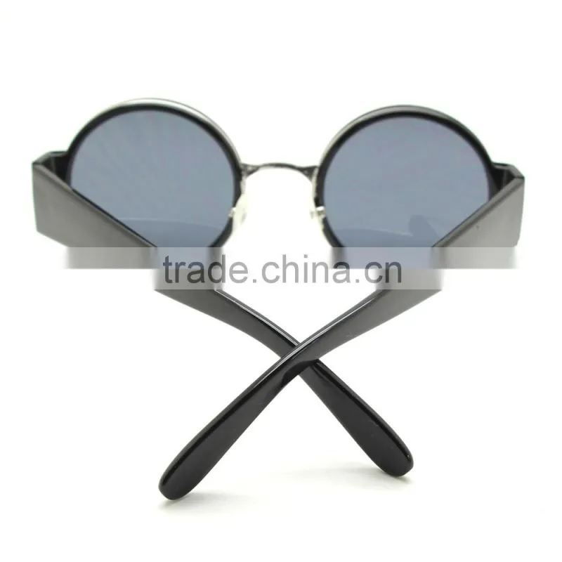 50s Vintage Style Steampunk round sunglasses factory price