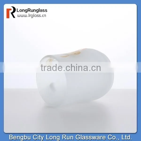 LongRun 2015 new product wholesale frosting glass mug custom sprinting