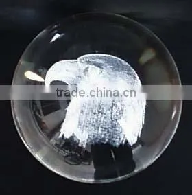 2016 New product crystal dome ball paperweight for new year