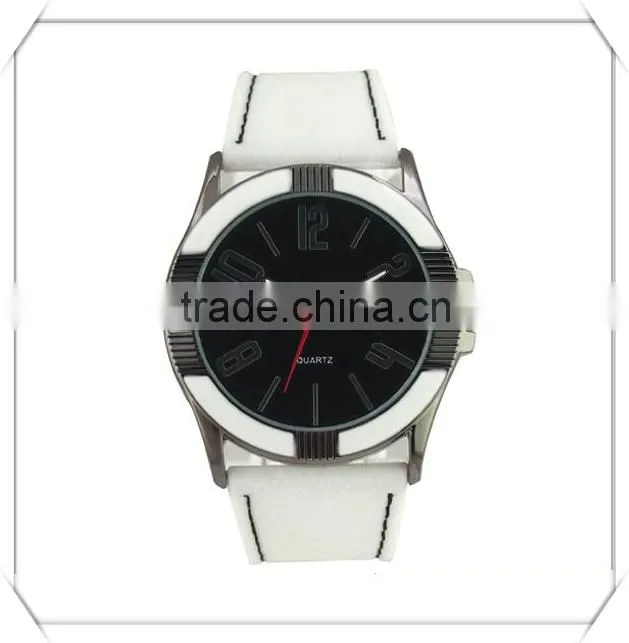 Fashionable silicone strap durable high grade men watches for sport dress