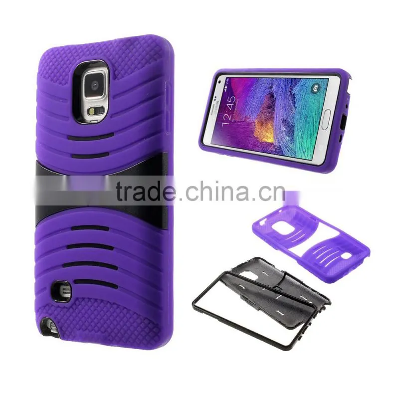 For Samsung galaxy note 4 PC + Silicone Case ,Detachable Case for Samsung galaxy note 4