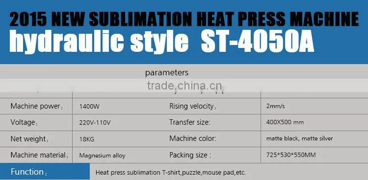 T-Shirt Heat Press Machine Heat Transfer Machine By Sunmeta ST4050-A