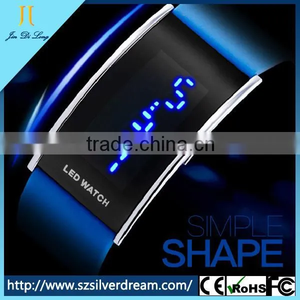 Mens Watches Stainless Steel Back Water Resistant led Watch
