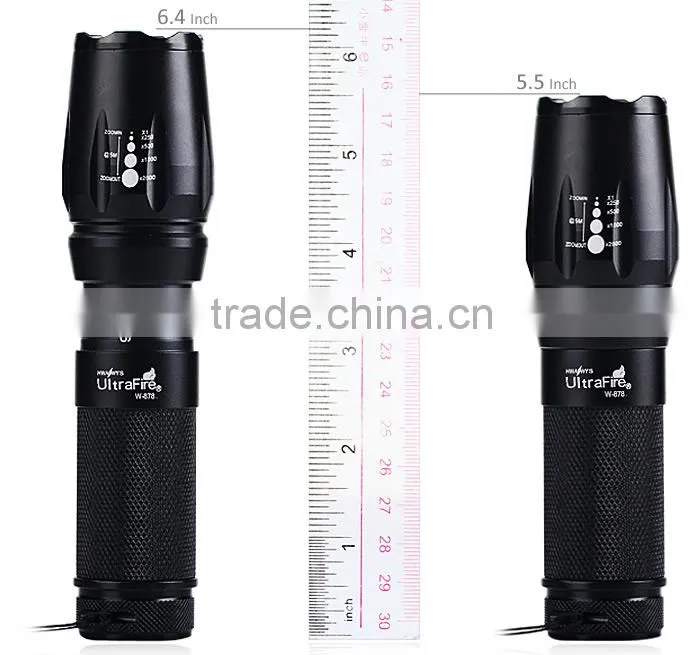 zoom aluminum flashlight keychain portable led flashlight