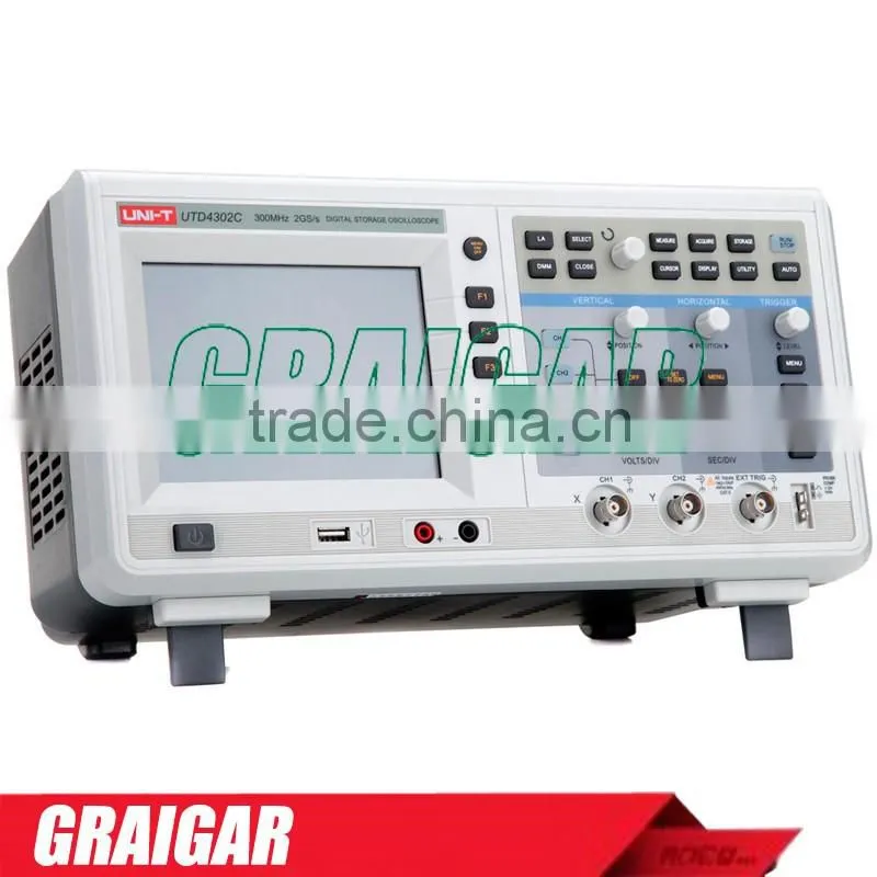 UNI-T UTD4302C 300MHz 2GSa/s AC110-220V 2 Channels Bench Digital Oscilloscope