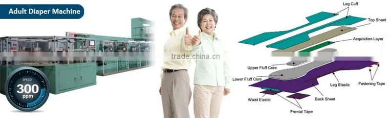 full servo high speed automatic disposable sleepy ultra thin Pull-up baby diaper machine