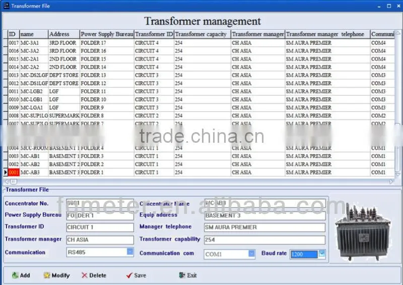 Auto Meter Reading Management System kwh meter software
