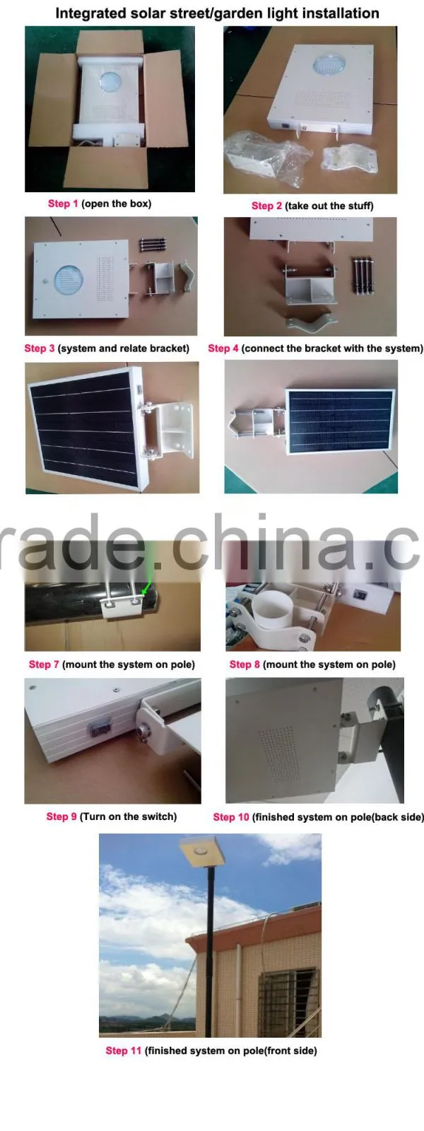 With 5 years Warranty Factory Price IP65 Solar Panel Street Light