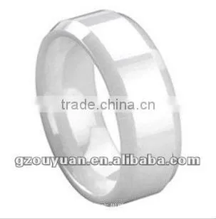 Ladies fancy black channal Ceramic ring/ 2012 hot sell design ring