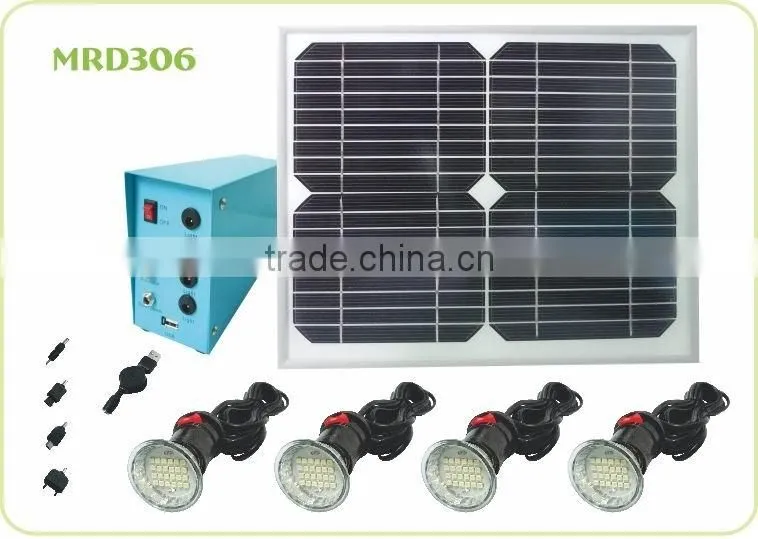 4 LED Solar lamp solar indoor light solar lighting MRD 306 Solar Home Light