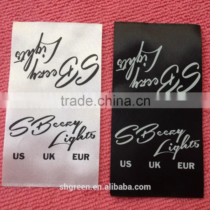 Japanese garment folded printing label