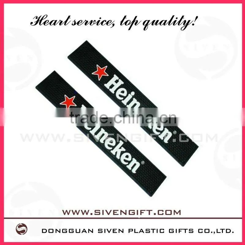 Customied cocacola bran name soft pvc bar mats with high quality