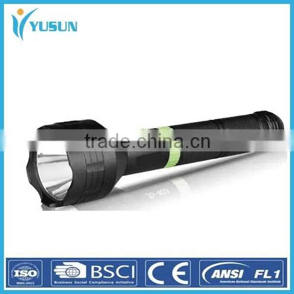 Wholesale direct fixed-focus XPE light LED flashlight 186500 straight re-charge outdoor waterproof