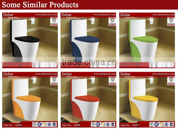 luxury bathroom design sanitary ware wc, green color toilet, washdown color toilet