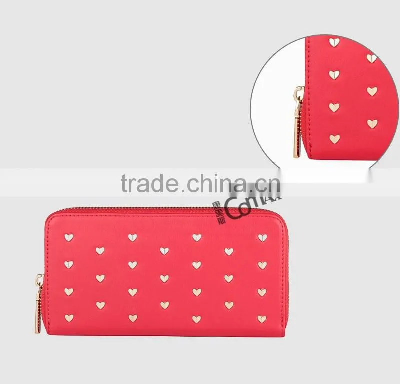 Rose gold metal locking zipper slider for handbag