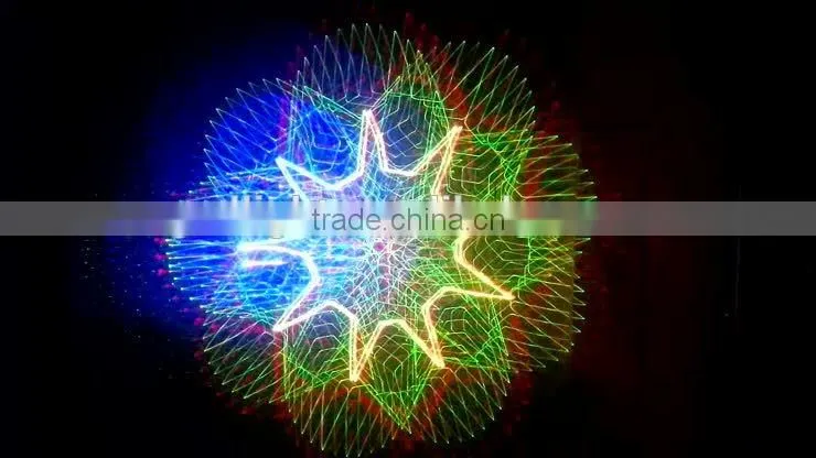 Full color eight effect stage laser light show special logo laser light