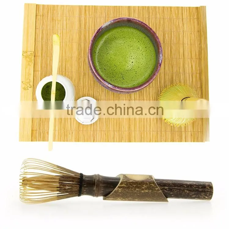 Durable Long Handle Bamboo Ceremonial Matcha Tea Powder Whisk Set