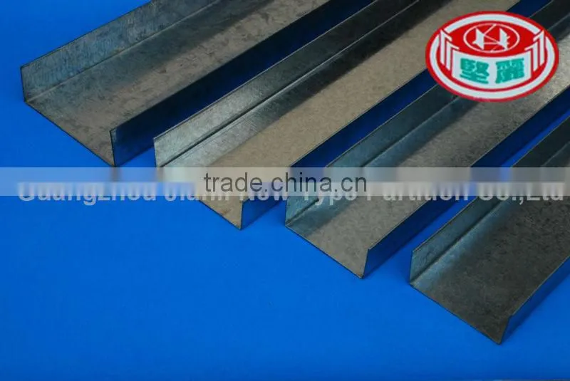 Good price galvanized metal steel drywall stud track /building materials with factory price 1