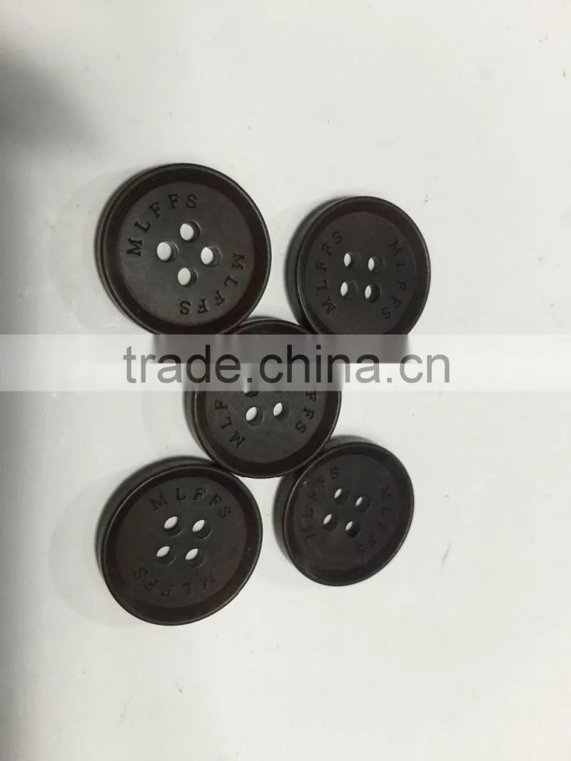 Custom laser logo Corozo Nut Buttons