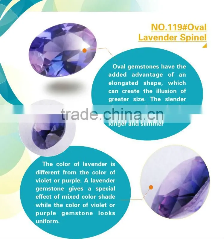 Spinel Synthetic Oval 119# Gemstone Lab Created Loose Gemstone