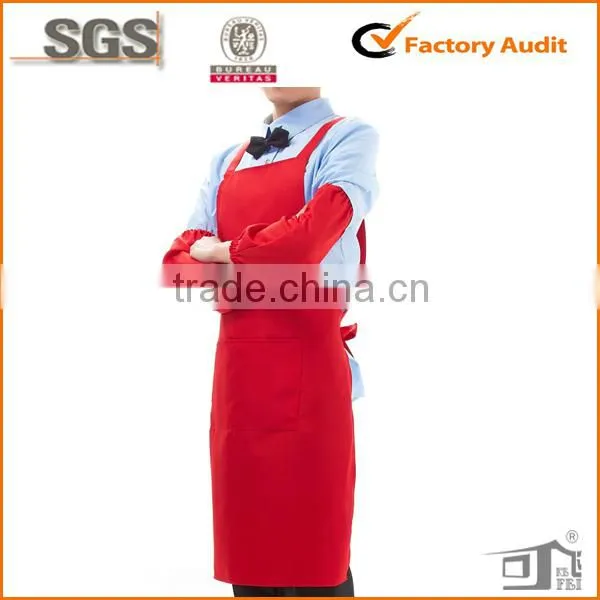 polycotton blank cafe uniform with front pocket wholesale