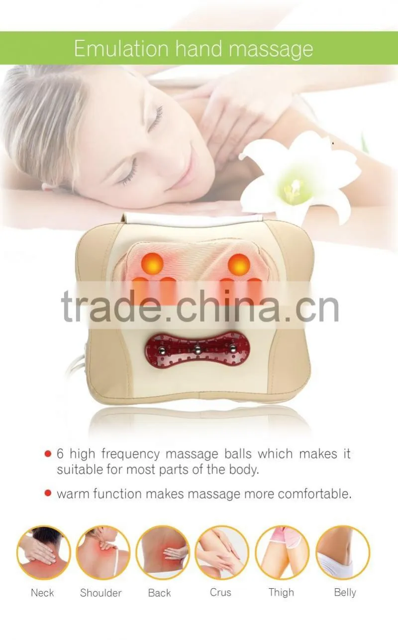 Rechargeable Health Care products. Fashion body massager. Personal Electric massage pillow C37-MP001
