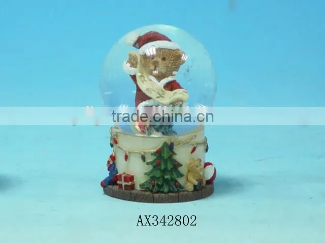 Polyresin Teddy beer snow globe, Christmas style's gift