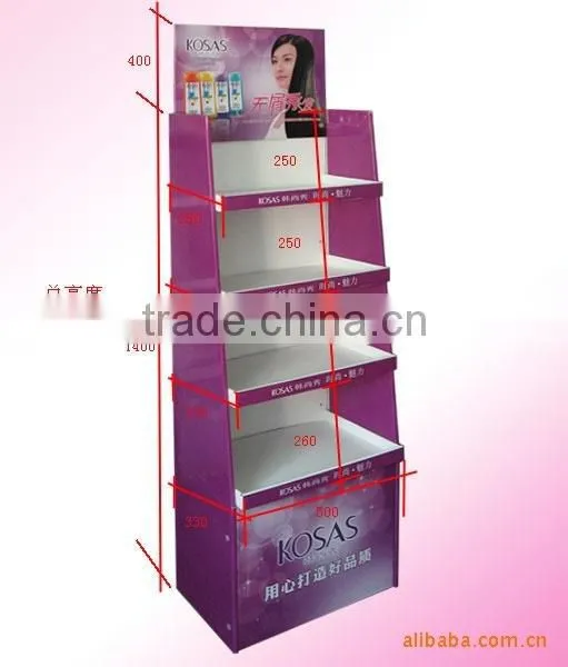 4-tier cardboard display stand