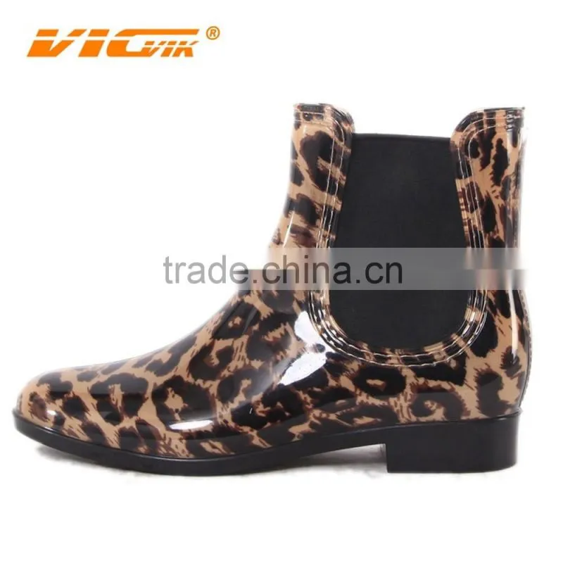New fashion transparent boots cheap kids clear pvc rain boots