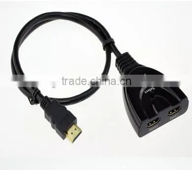 1080p Full-HD 2 Port 2 to 1 HDMI Switch Switcher 2 IN 1 OUT Hub with Remote Control for HDTV PS3 DVD