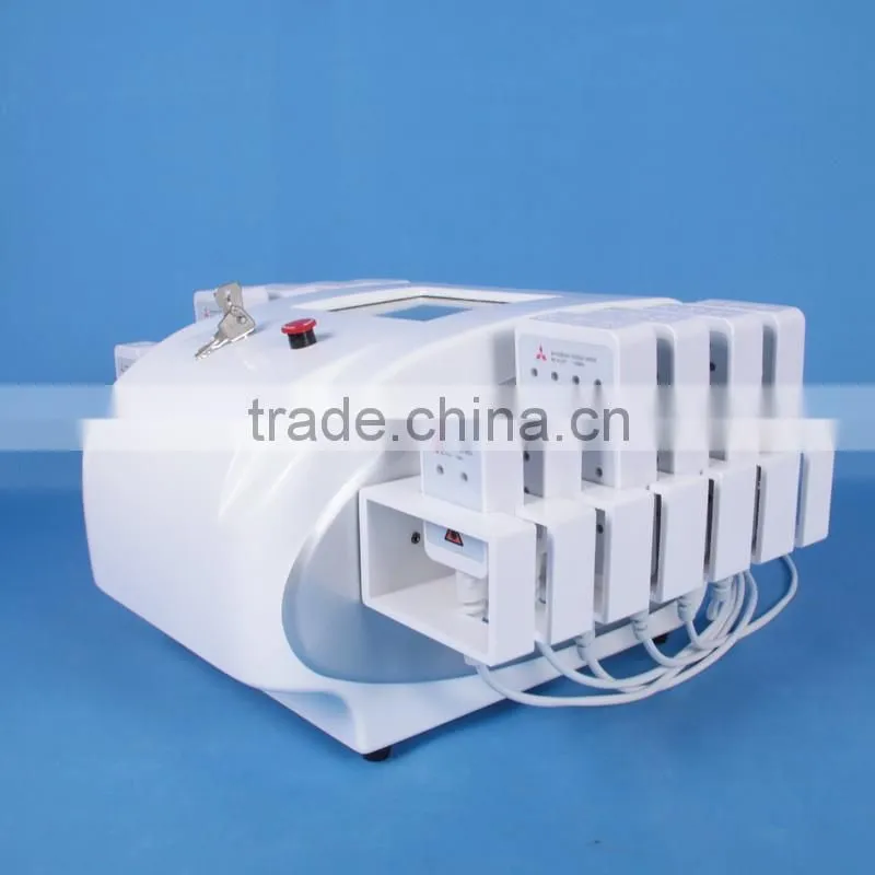 12 pads diode laser effective fat removal lipo laser 650nm 980nm mitsubishi lipo laser machine for sale