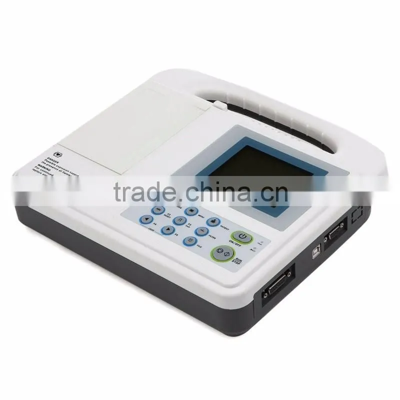 OEM Six channel digital ECG machine 12-lead Digital 6-channel Electrocardiograph