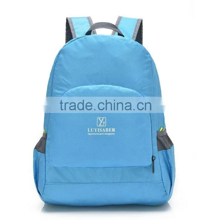Alibaba express china Fashion High Quality Lightweight Folding Backpack Bag