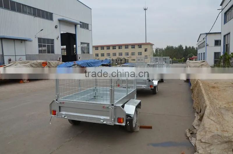 galvanized motorbike trailer
