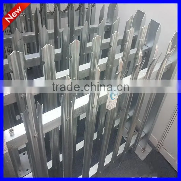 powder coating palisade fence popular in Europe