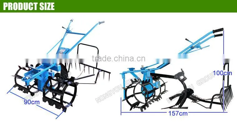 Chinese OEM Manual Tiller Hand Rotary Cultivator Low Price Hand Plough Machine For Paddy Field 1Z-20