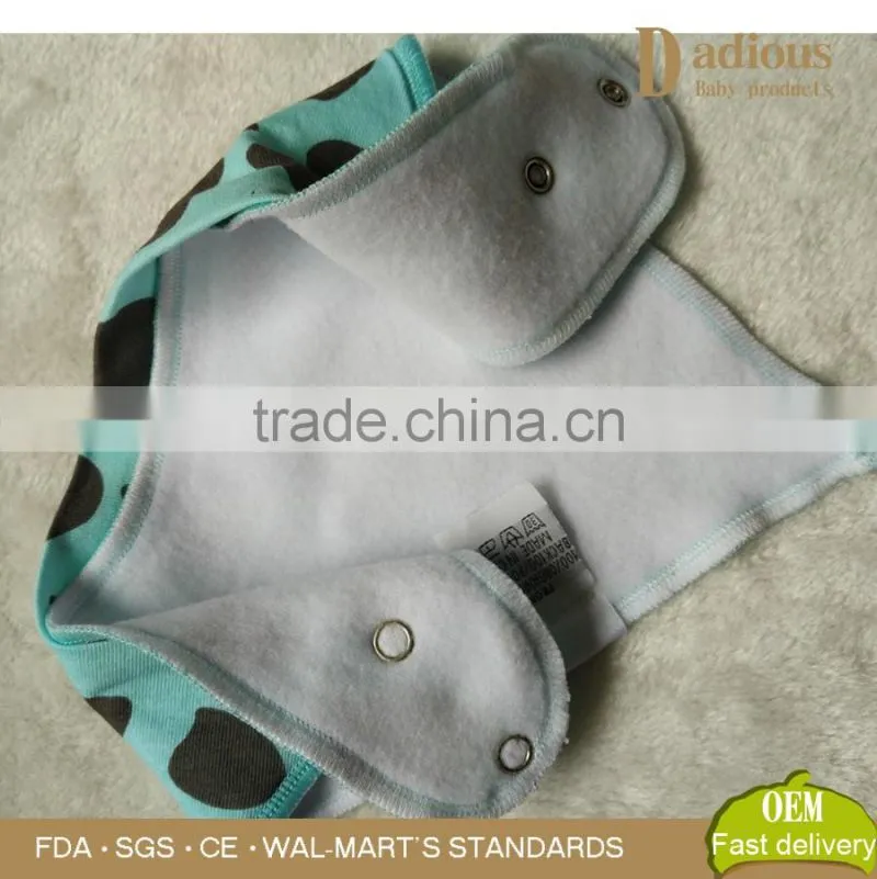 Custom Design Organic Cotton Baby Bandana Bibs with Low MOQ