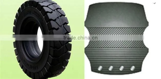 7.00-9 solid cushion rubber tyres for industrial forklift
