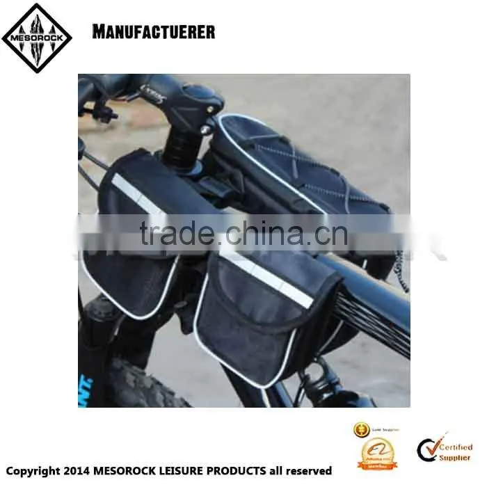 4 in 1 mountain bike front tube bag beam packet bag Cycling bike bicycle trame pannier