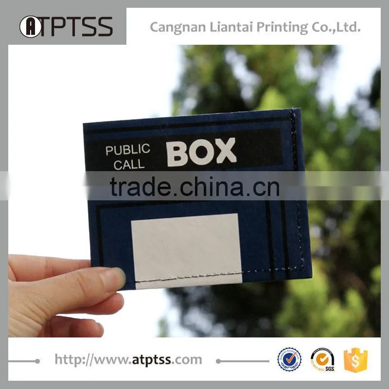 LT-Blue police box 1 custom tyvek wallet printed wallet
