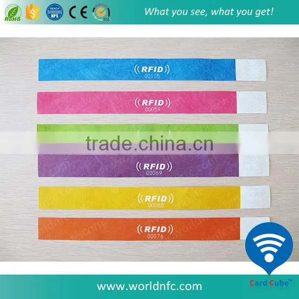 Disposable Waterproof NFC Paper Wristband