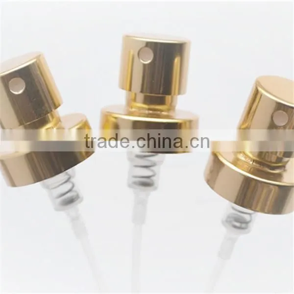golden silver color crimp pump for perfume