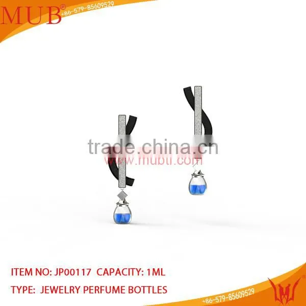 New 2014 Beautiful Fashion Glass Jewelry Perfume Necklace Bottle